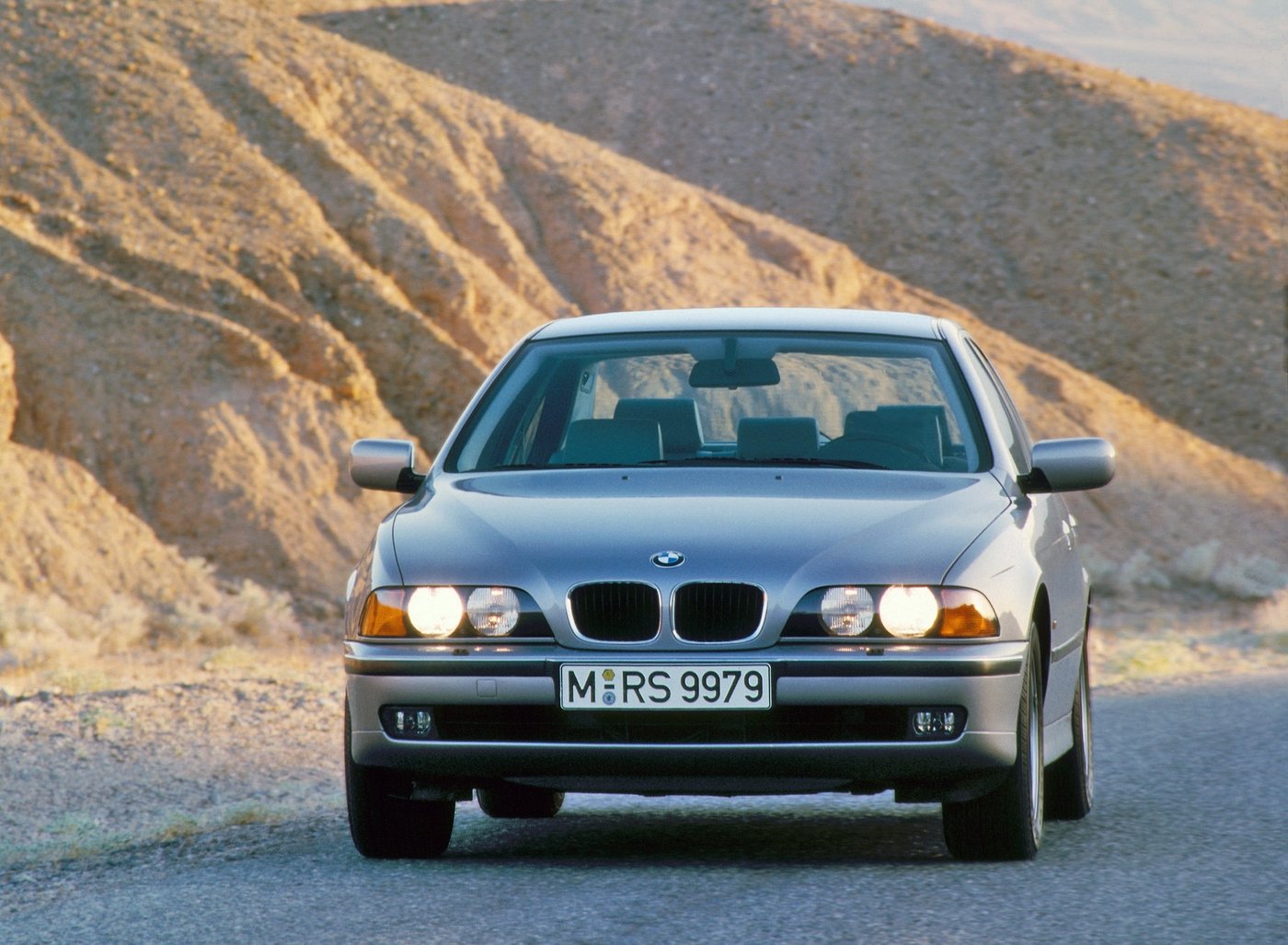 BMW E39 front with factory angel eyes