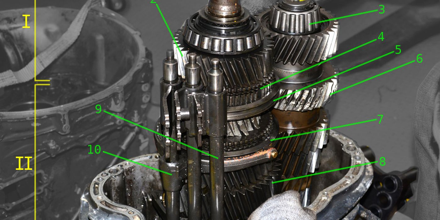 ZF transmission housing close-up, representative of the ZF 8HP family