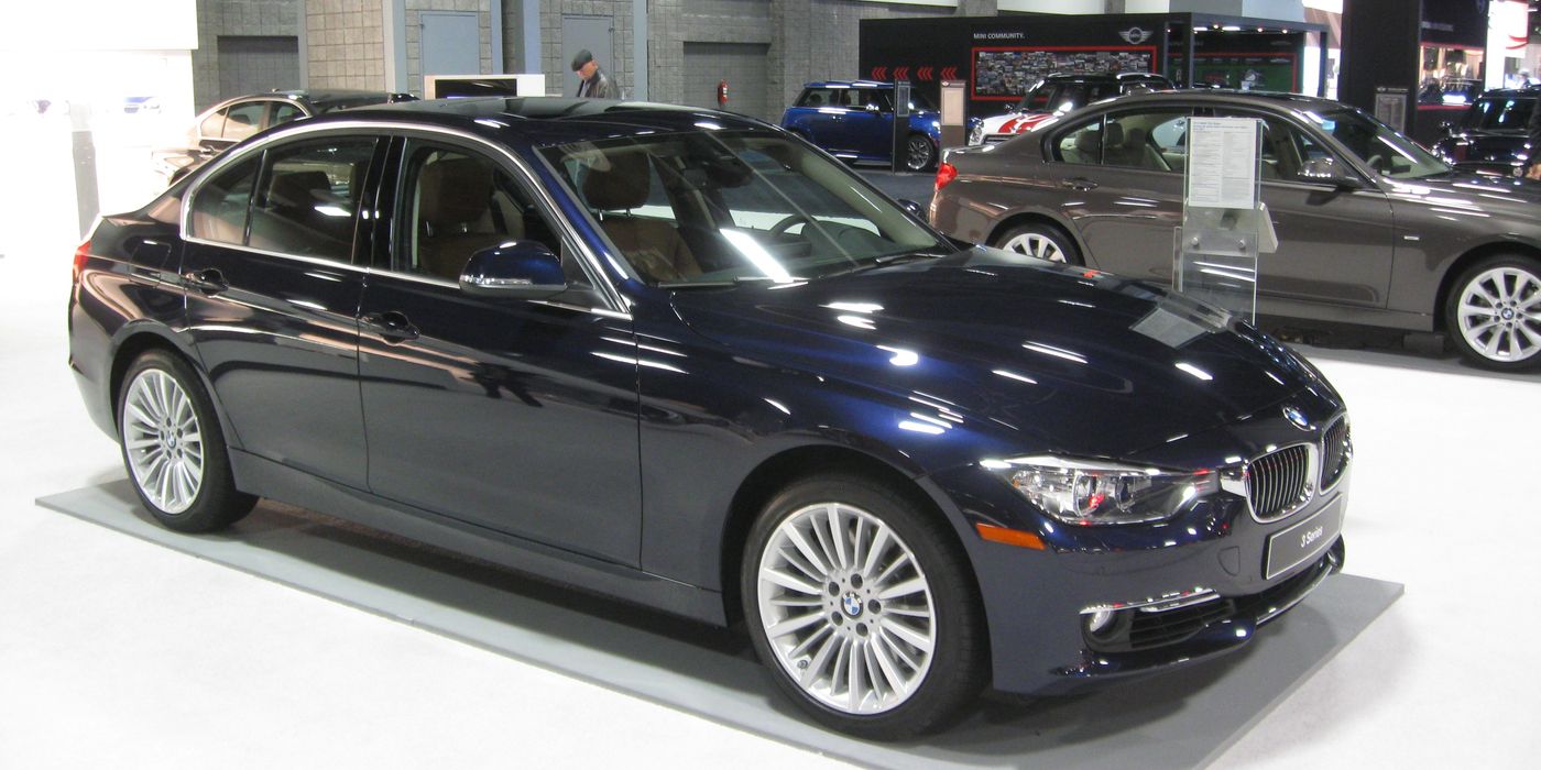 2012 BMW 335i F30 sedan front three-quarter view on the street