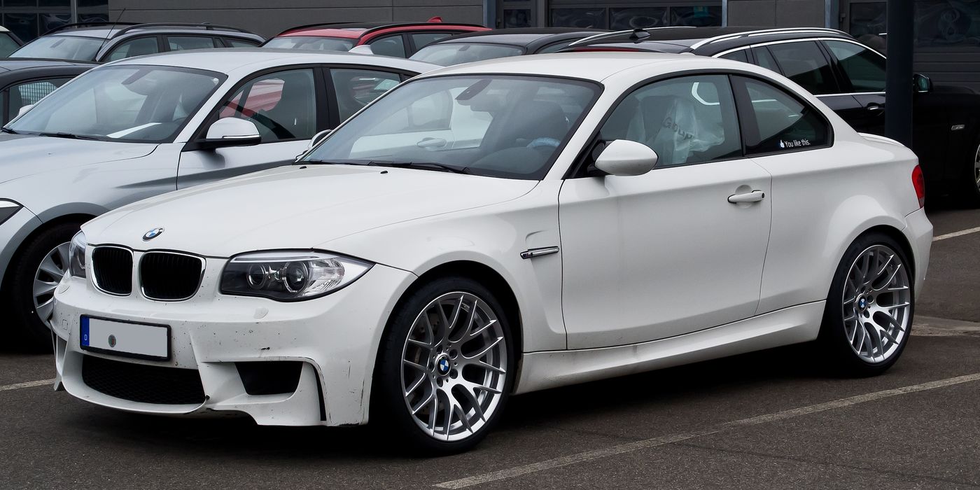 BMW 1 Series M Coupe E82 front view in Valencia Orange